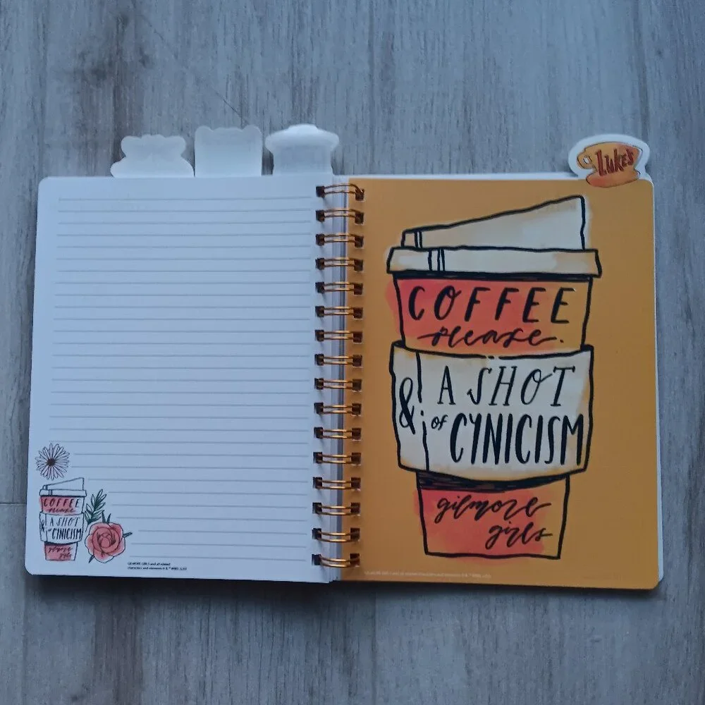 New Gilmore Girls 25th Anniversary Spiral Notebook Life's Short Talk Fast Pink